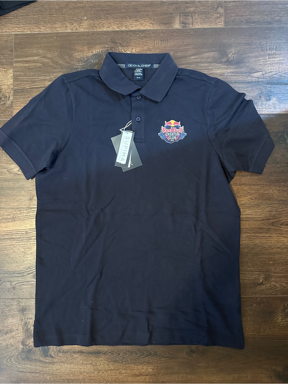 Red Bull Crest Polo Shirt - Black